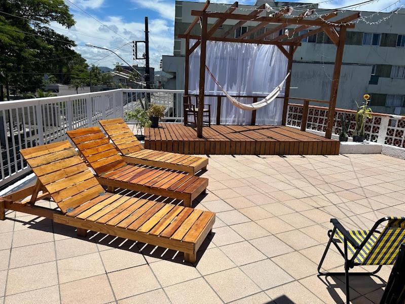 Quarto Mezanino Com Smarttv E Ar Itajaí Exterior foto